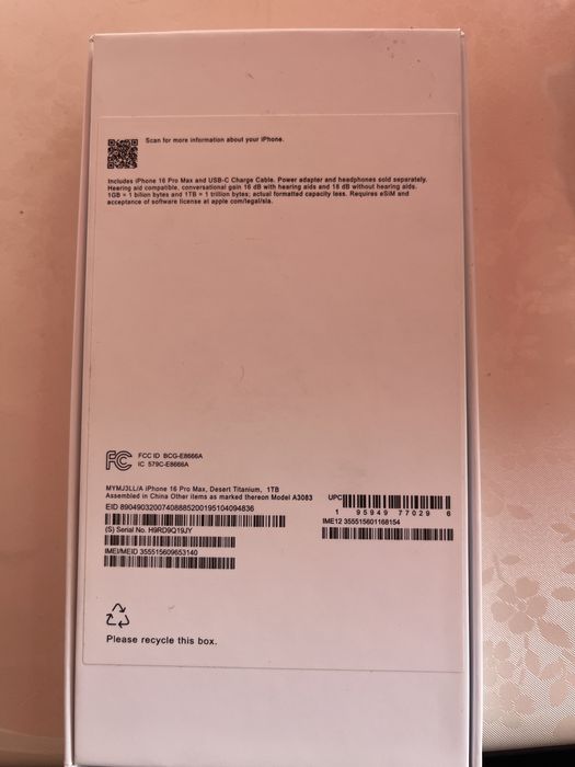 Айфон 16 про мах китайски