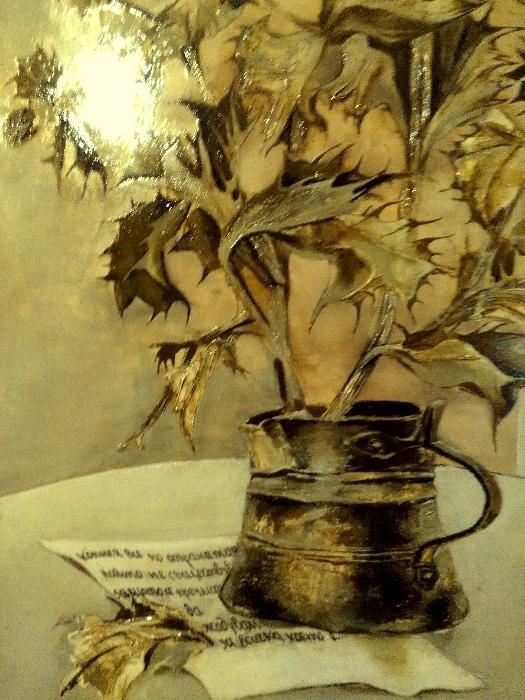 Картина "Увехнали божури"