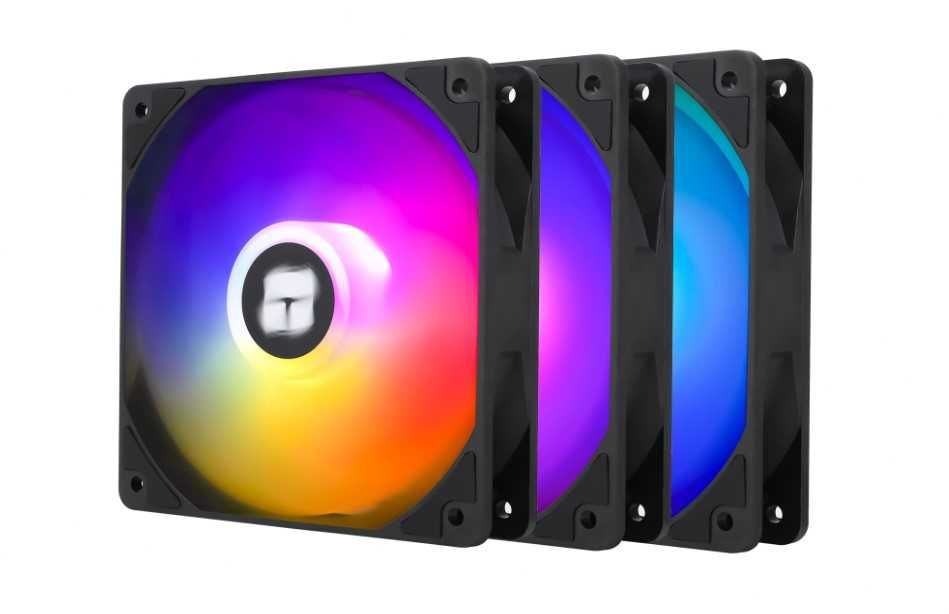 Set 3 Ventilatoare Thermalright TL-C12C-S, 120mm, Argb, Silentioase