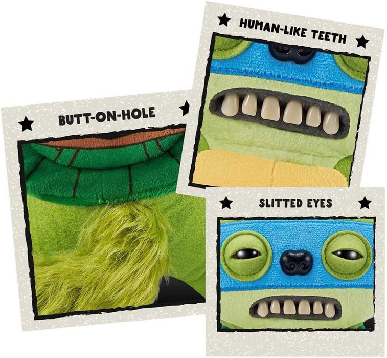 Плюшена играчка Zuru TMNT Fuggler зъбато чудовище Леонардо