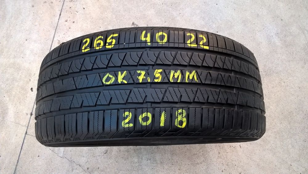 O anvelopa 265 40 22 continental crosscontact LX sport profil 7,5 mm