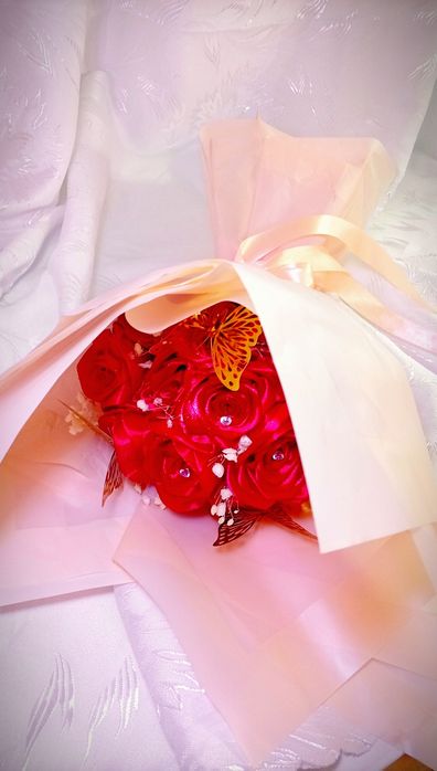 Buchet din satin