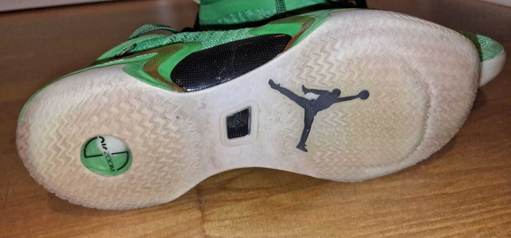 Adidasi baschet Nike Jordan Air Zoom, verde, sala, 45