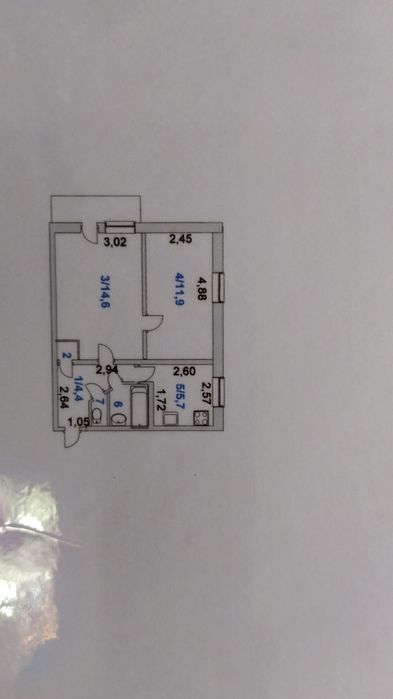 Продам 2 комнатную квартиру.