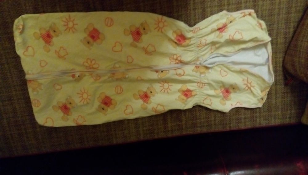 Бебешки спален чувал 100см, детско одеало с цип