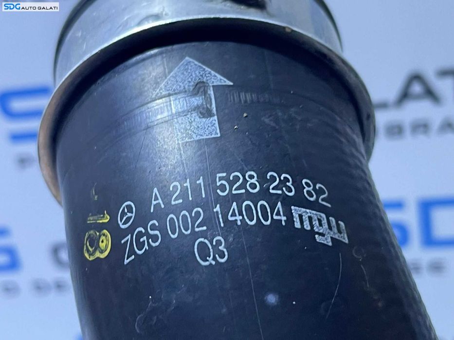 Furtun Conducta Presiune Aer Radiator Intercooler Mercedes Clasa E Class W211 E200 E220 2.2 CDI 2001 - 2009 Cod A2115282382