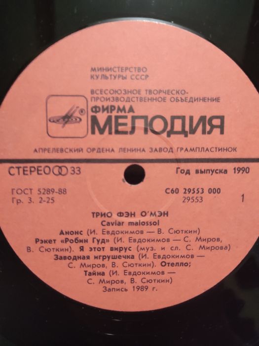 Виниловая пластинка