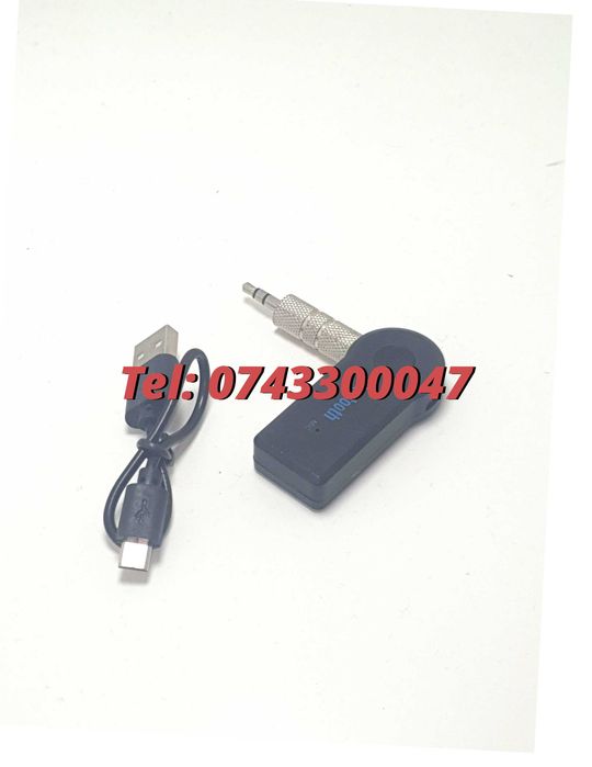 Auxiliar Wireless Conexiune Bluetooth Pentru Pentru Conectare Si Redare Audio Pe Echipamente Compatibile Cu Mufa Audio Aux Jack 3.5 Mm