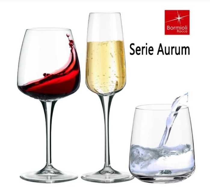 Set 6 pahare Bormioli Aurum sampanie, 230 ml, sticla cristalina