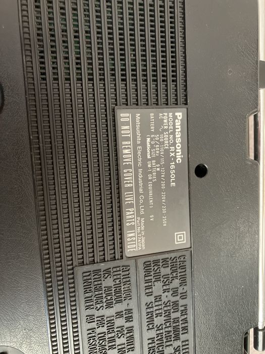 Radio casetofon japonez National Panasonic RX 1650 functional