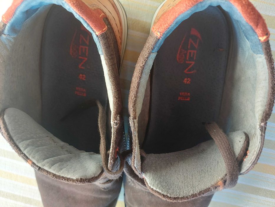 Pantofi ghete ZEN piele intoarsa nr. 42