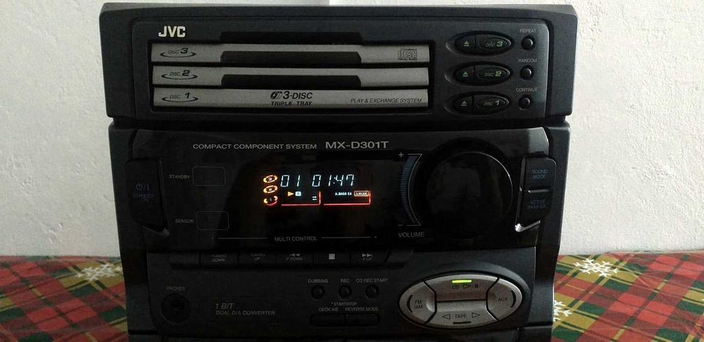 JVC MX-D301T combina muzicala vintage - Mini Audio System JVC CA-D301T