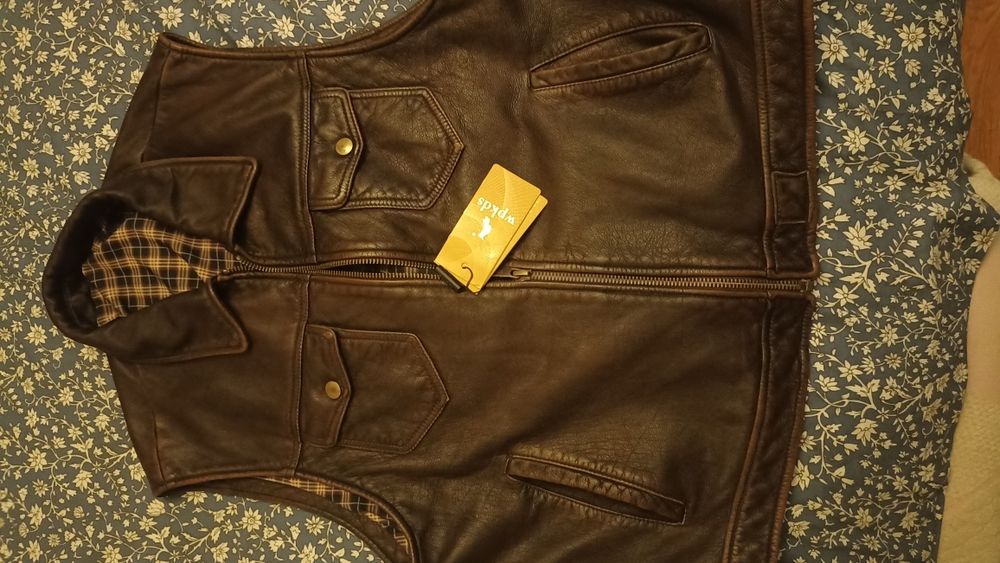 Vesta piele naturala barbati XL Piele Bovina
