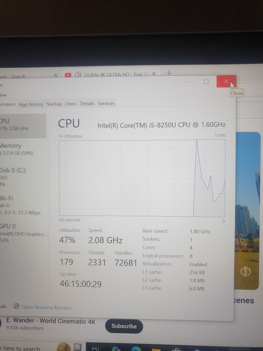 Laptop lenovo yoga 520,i5 a8a gen,8gb ram,ssd 180gb