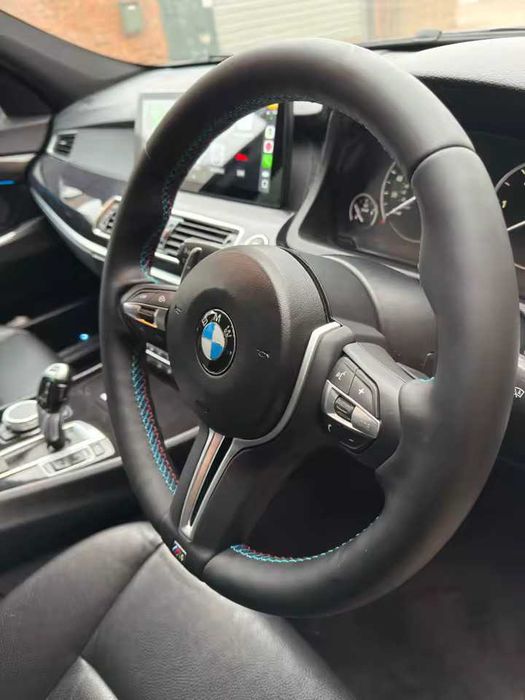 Нов кожен спортен волан за BMW (М пакет / Flat Bottom)