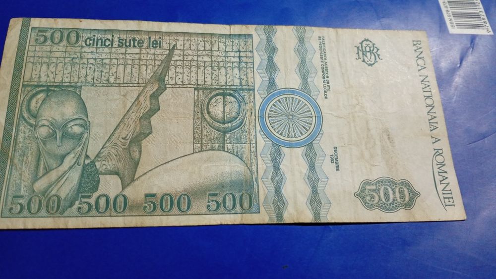 Bacnotă vechie cu seria 67 CITIȚI DESCRIEREA.
