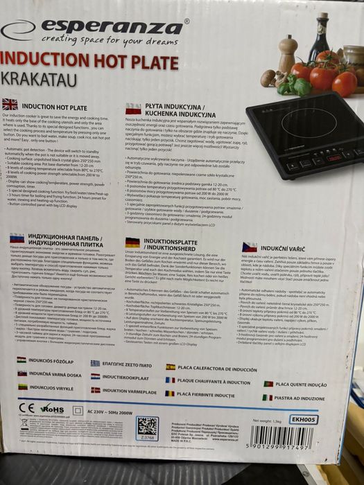 Plită cu inducție Esperanza Krakatau