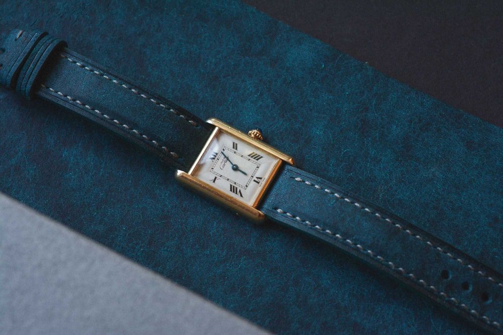 Кожаный ремешок для часов. Индивидуальный ремешок, ручной работы.