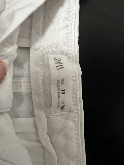 Set de 2 perechi de pantaloni 3/4 alb si albastri, baieti 10-12 ani