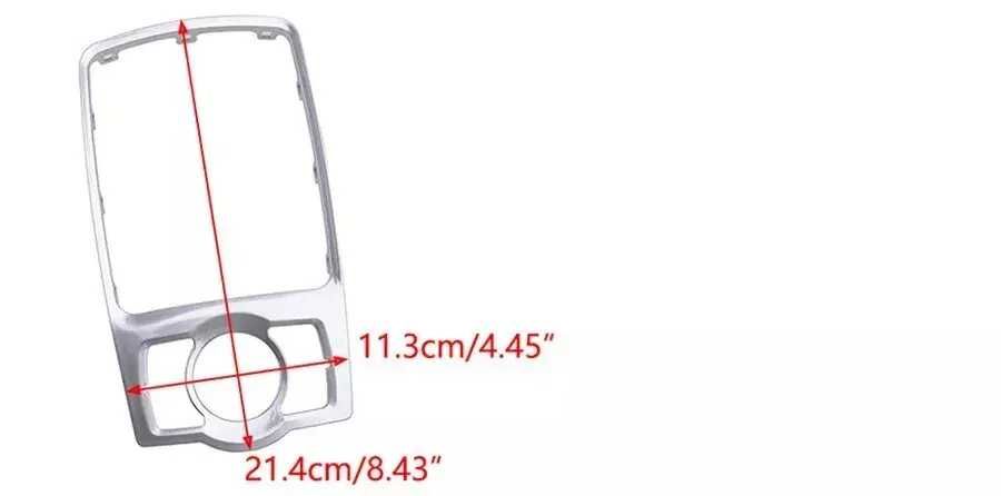 Rama Trim Ornament Crom Aluminiu Consola Centrala MMI Audi A6 C6 4F