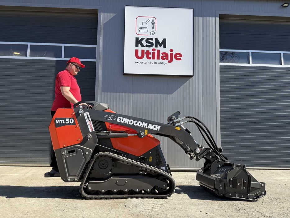 Mini încărcător pe șenile Eurocomach MTL50 (1.7t) - Motor Kubota, Nou