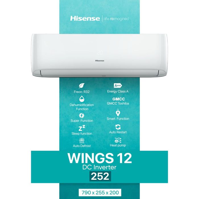 Hisense WINGS 12 DC Inverter Konditsioner, кондитционер