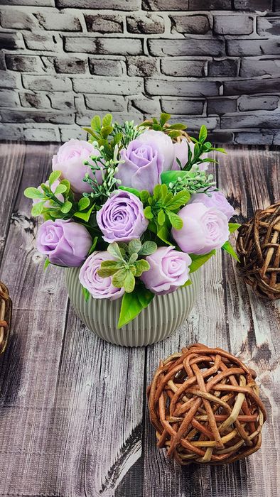 Мыльные букеты ручной работы