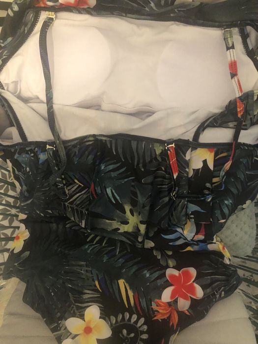 NOU - Costum de baie de maternitate - print tropical