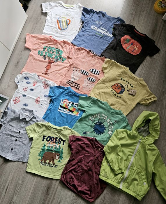 Лот яке и 12 броя тениски 92-98 Zara, Reserved, Waikiki