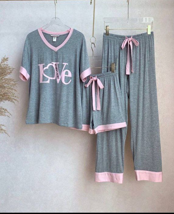 Ayollar va qizlar uchun 3 tasi 1 da pijama