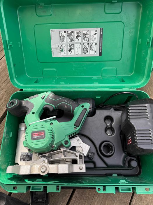 Mașină de sanfrenat PVC fără fir Leister GROOVER 500-LP