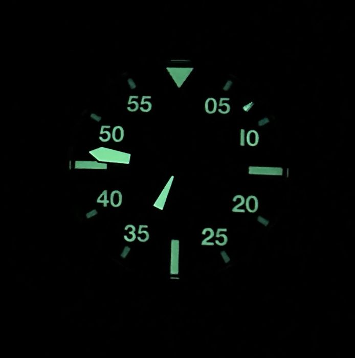 *Чисто Нов*Hamilton H64605531 Khaki Pilot Day Date *Night Mission*