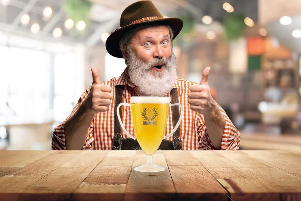 Стъклена чаша за бира Трофей