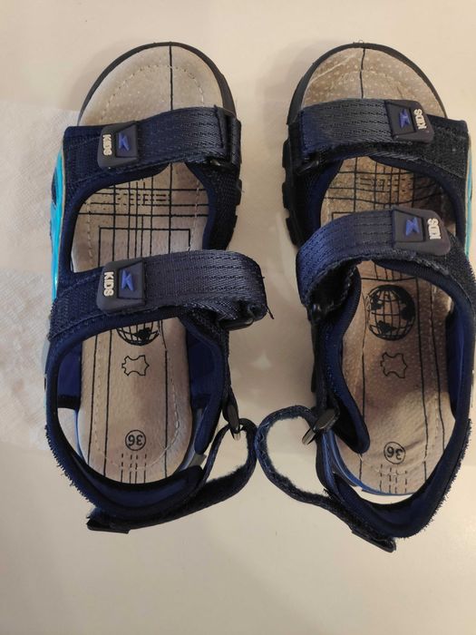 sandale cu talpa interioară din piele, mărimea 36