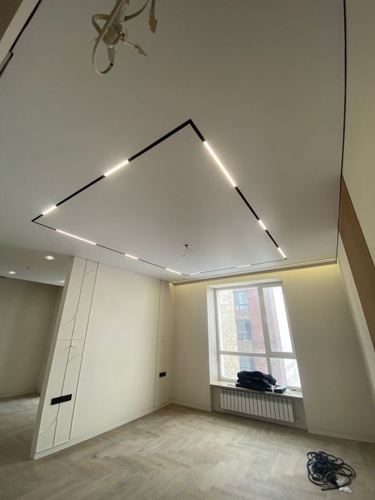 Натяжной потолок софиты в подарок