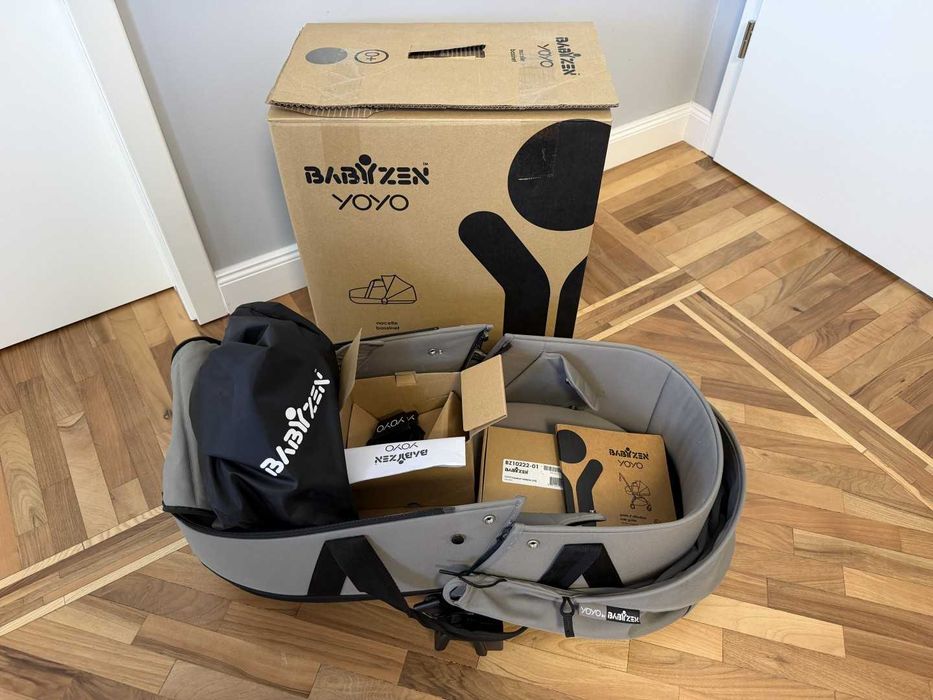 Cărucior Babyzen YOYO2 gri, set complet 3 în 1 + accesorii