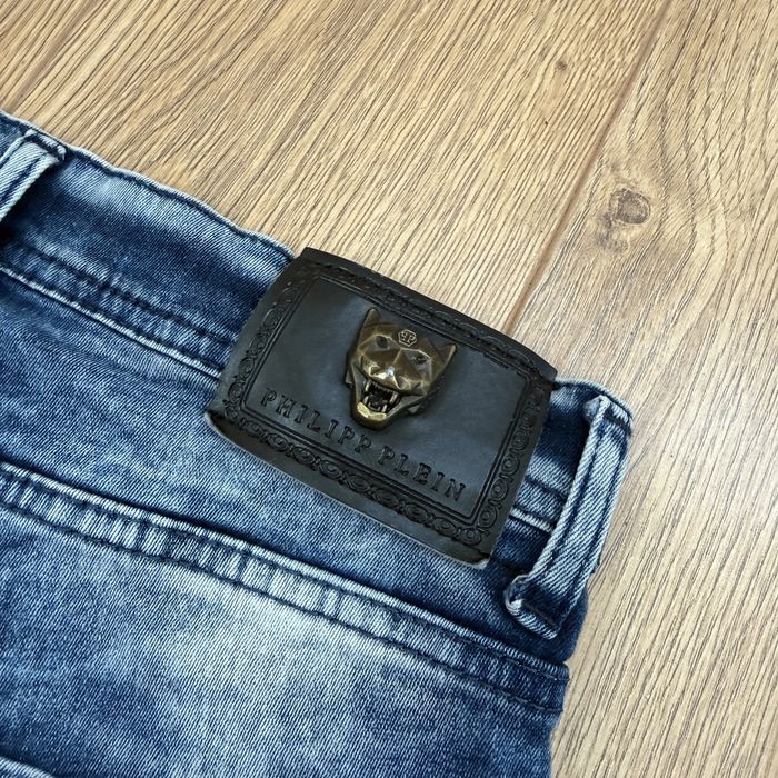 Дънкови къси панталони тип Philipp Plein