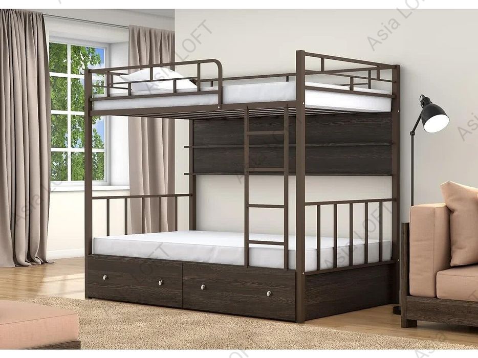 Металлическая Кровать, Лофт Стиле, Детская