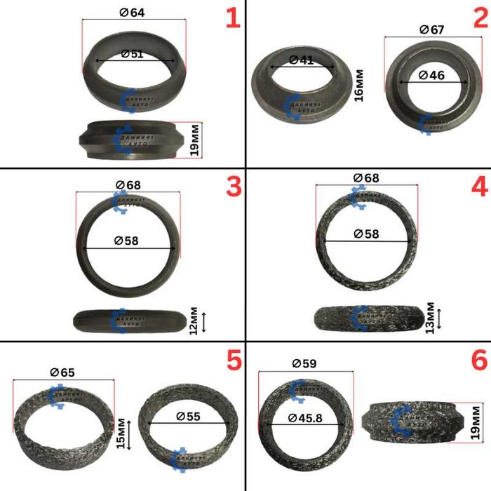 Гарнитура / леща за ауспух