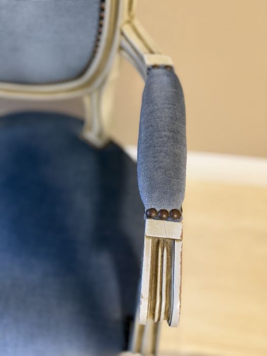 Scaun Ludovic catifea lemn masiv