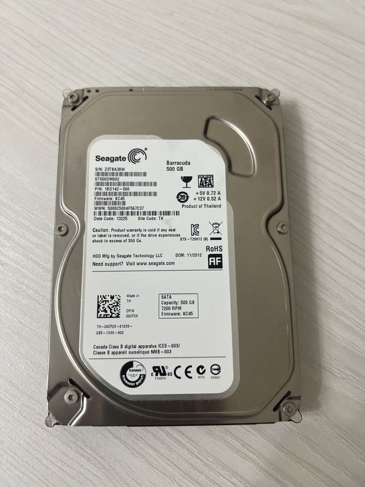 Продаетс зард Seagate 500гб