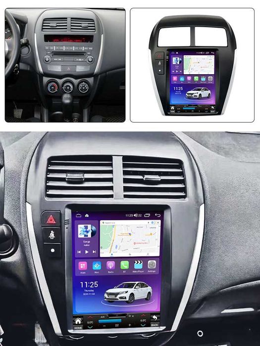 Navigatie Android Mitsubishi ASX 2010 TESLA 1/6 Gb Ram Waze Carplay