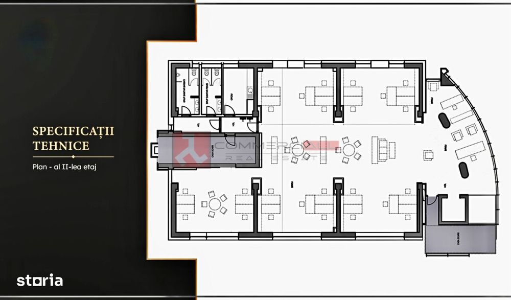 Spatiu Birouri Premium 387 Mp | Terasa Privata 200 Mp | Centrul Civic