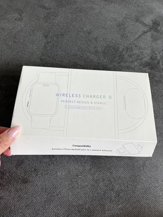 3-в-1 безжично зарядно за iPhone, Apple Watch и AirPods – ново