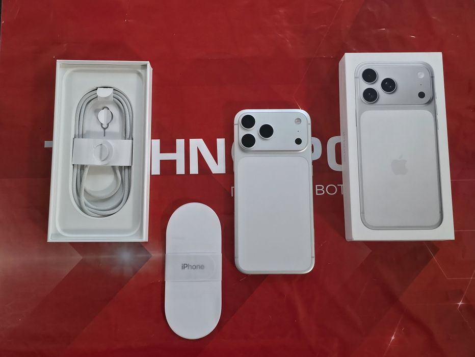 КАТО НОВ 512GB iPhone 17 Pro Max Технополис Гаранция 2027 Silver