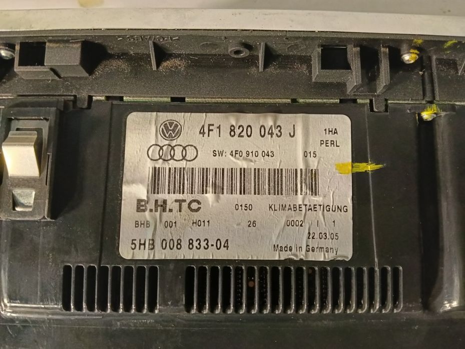 Управление климатроник Audi A6 C6 4F 4F1820043S / 4F1820043J