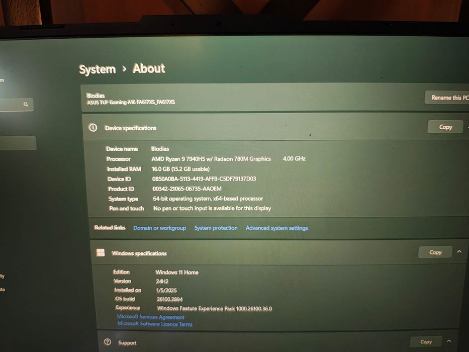 Schimb Laptop Asus TUF A16/ cu unitate