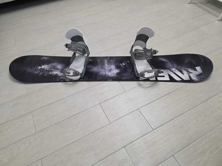 Placa snowboard Raven Lupus 150 cu legaturi Drake si husa