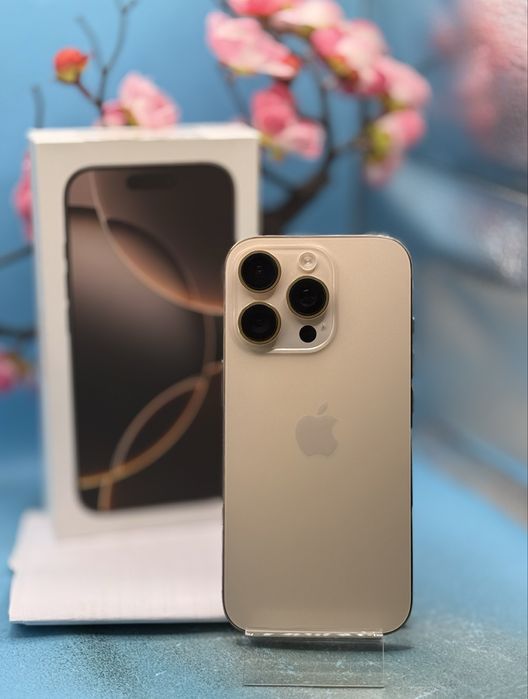 ГАРАНЦИОНЕН!!! Apple iPhone 16 Pro, 128GB, 5G, Desert Titanium