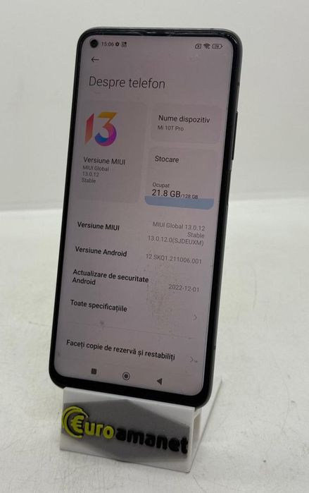 Telefon mobil Xiaomi Mi 10T Pro, Dual SIM, 128GB, 8GB RAM, 5G -A-
